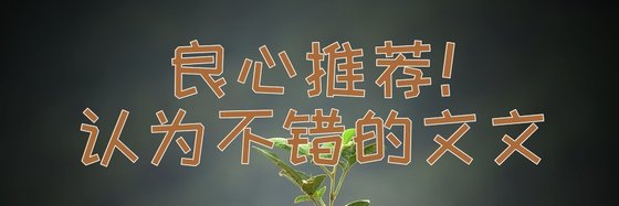 良心推薦！認為不錯的文文